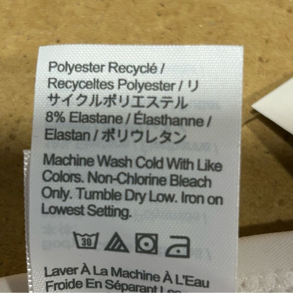 J. Crew Bow Tie One Shoulder One Piece Swimsuit, White, Vacation, Sz 14, NWT - Picture 8 of 12